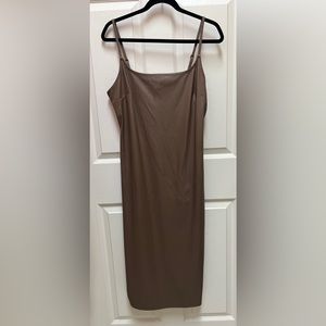 🤎 NWT! Faux Leather Strappy Dress